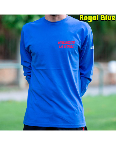 Camiseta Hombre Manga Larga - Hacemos la Goma Logo