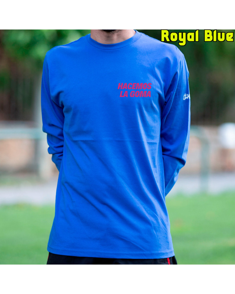 Camiseta Hombre Manga Larga - Hacemos la Goma Logo