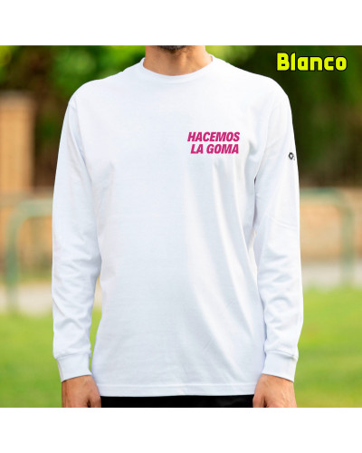 Camiseta Hombre Manga Larga - Hacemos la Goma Logo