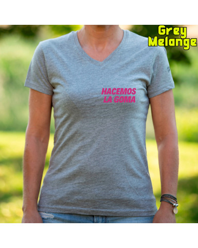 Camiseta Mujer Manga Corta - Hacemos la Goma Logo