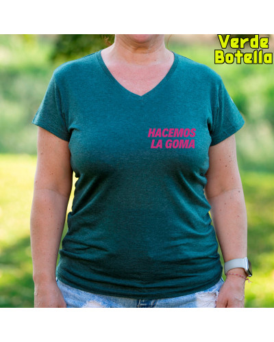 Camiseta Mujer Manga Corta - Hacemos la Goma Logo