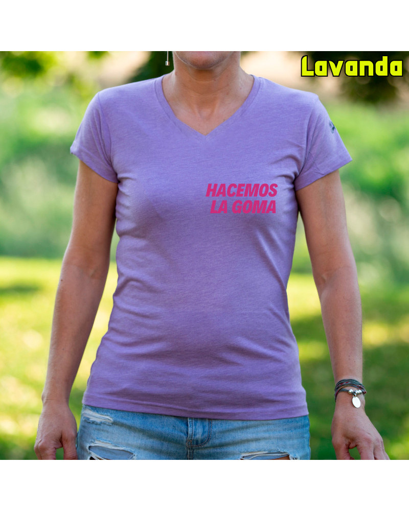 Camiseta Mujer Manga Corta - Hacemos la Goma Logo