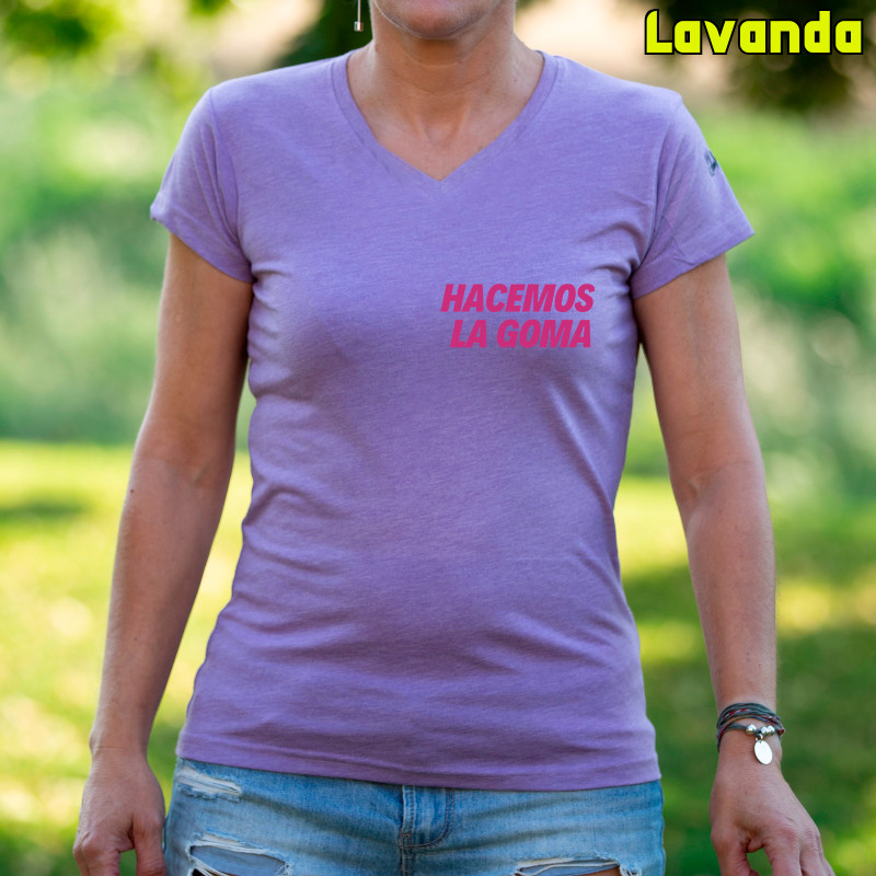 Camiseta Mujer Manga Corta - Hacemos la Goma Logo