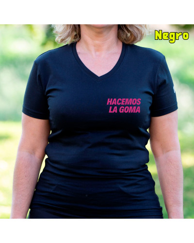Camiseta Mujer Manga Corta - Hacemos la Goma Logo