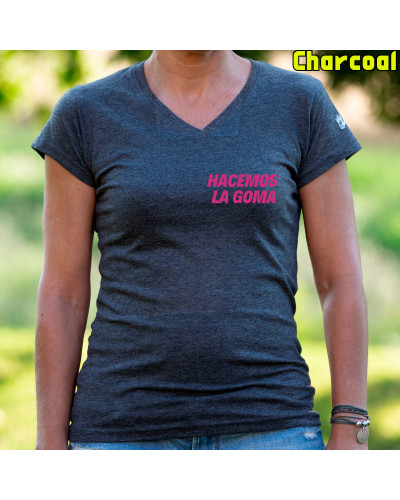 Camiseta Mujer Manga Corta - Hacemos la Goma Logo