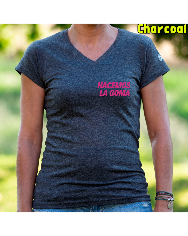 Camiseta Mujer Manga Corta - Hacemos la Goma Logo