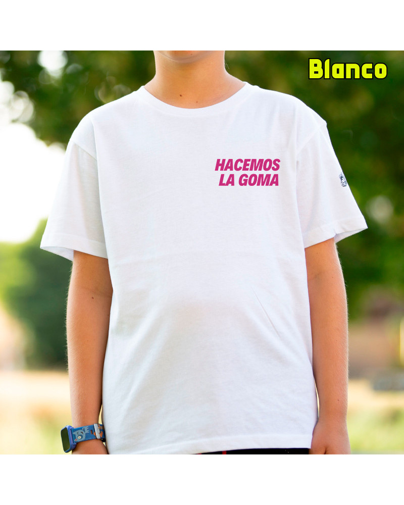 Camiseta Niño Manga Corta - Hacemos la Goma Logo