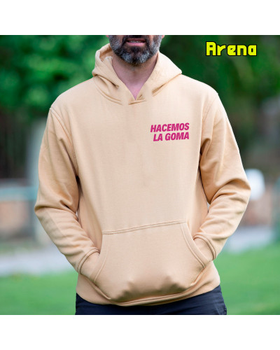 Sudadera Hombre Con Capucha - Hacemos la Goma Logo
