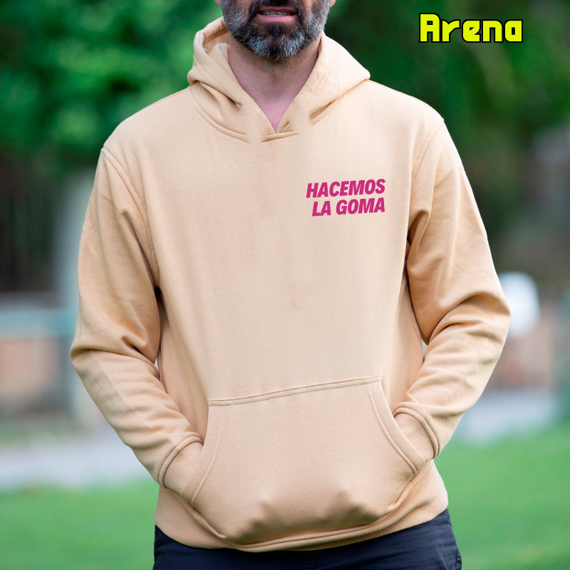 Sudadera Hombre Con Capucha - Hacemos la Goma Logo