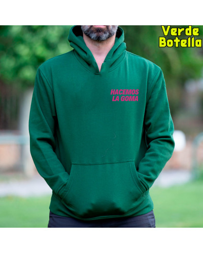 Sudadera Hombre Con Capucha - Hacemos la Goma Logo