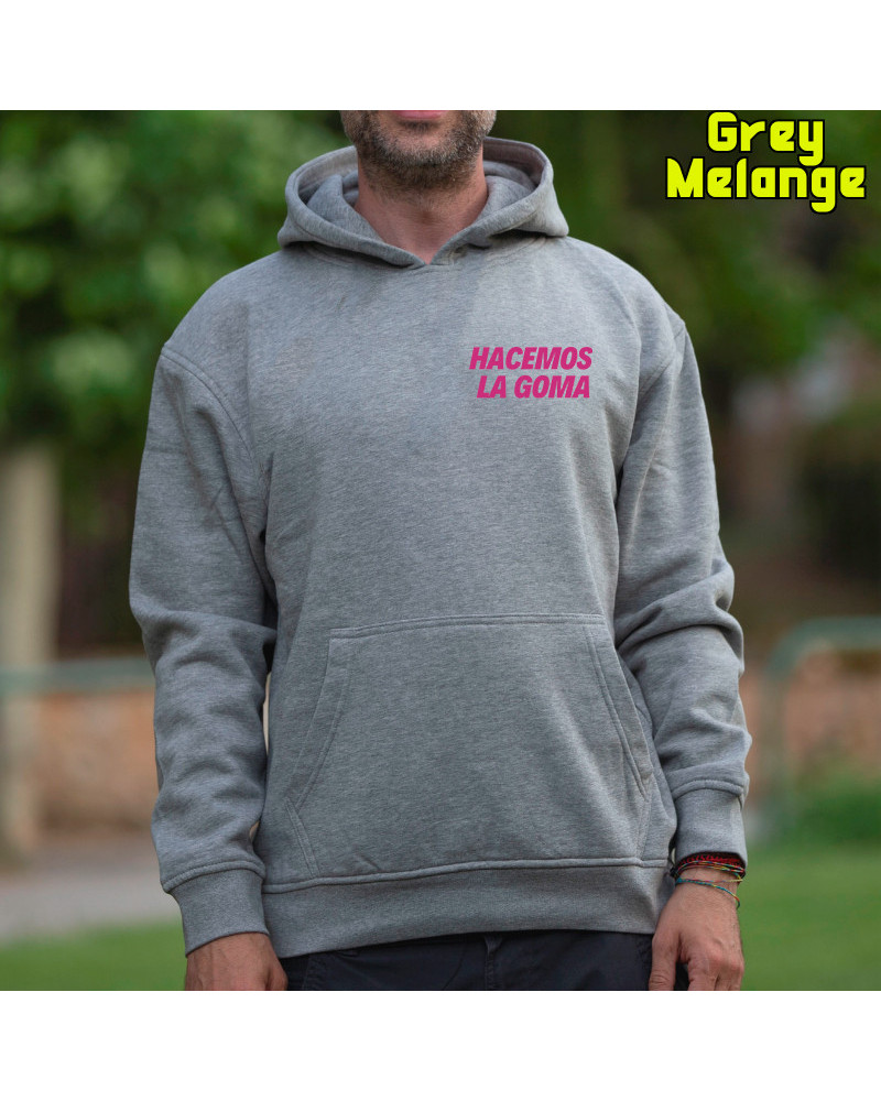 Sudadera Hombre Con Capucha - Hacemos la Goma Logo