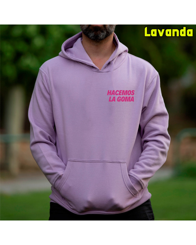 Sudadera Hombre Con Capucha - Hacemos la Goma Logo
