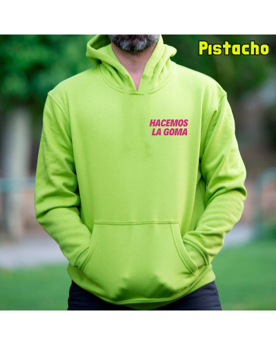 Sudadera Hombre Con Capucha - Hacemos la Goma Logo