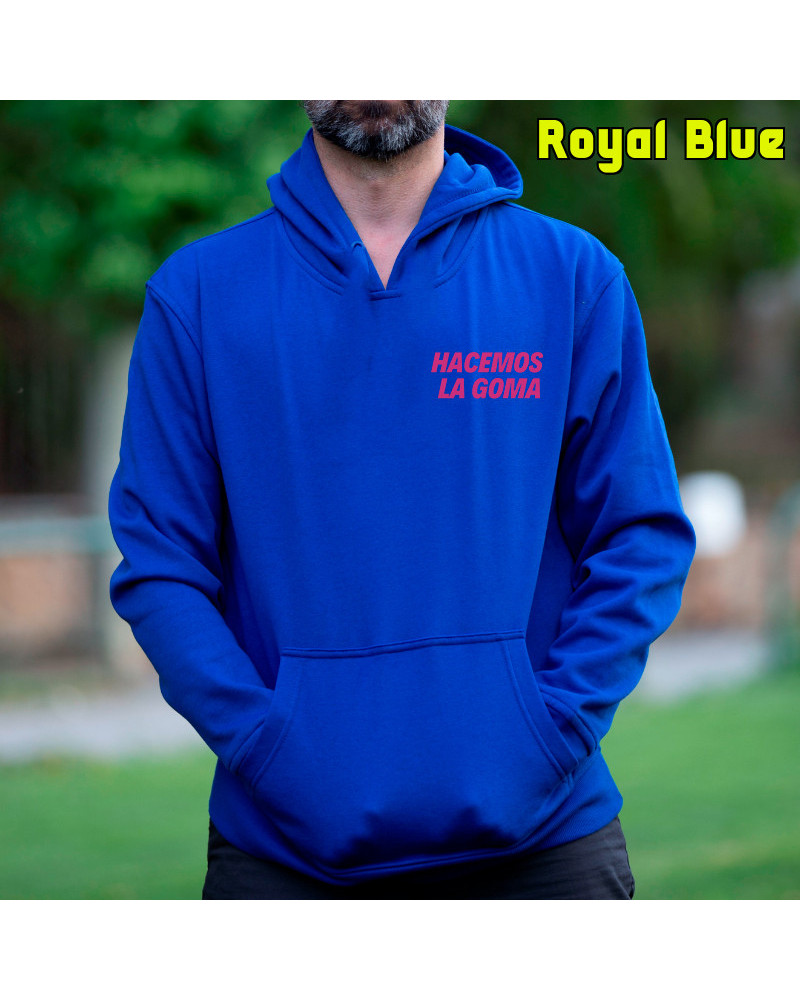 Sudadera Hombre Con Capucha - Hacemos la Goma Logo