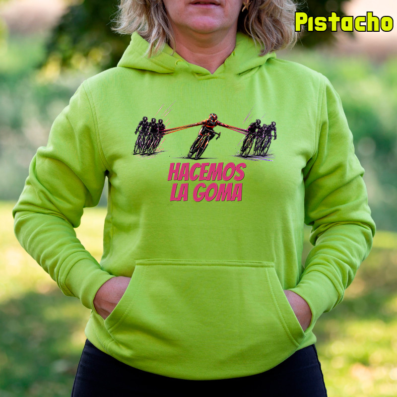 Sudadera mujer con capucha - Hacemos la Goma 1