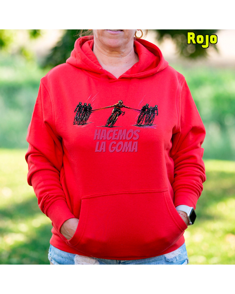 Sudadera mujer con capucha - Hacemos la Goma 1