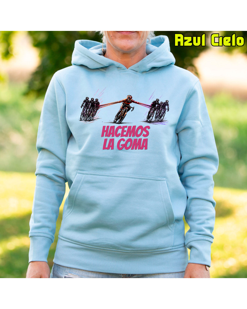 Sudadera mujer con capucha - Hacemos la Goma 1