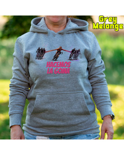 Sudadera mujer con capucha - Hacemos la Goma 1