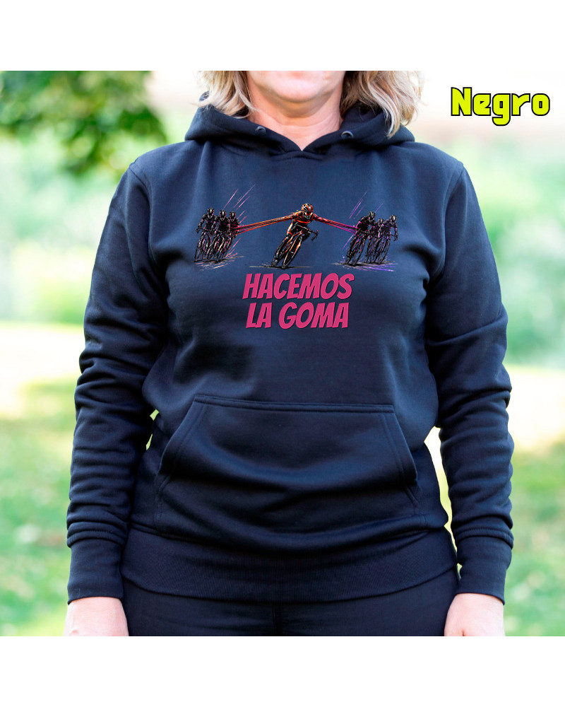 Sudadera mujer con capucha - Hacemos la Goma 1