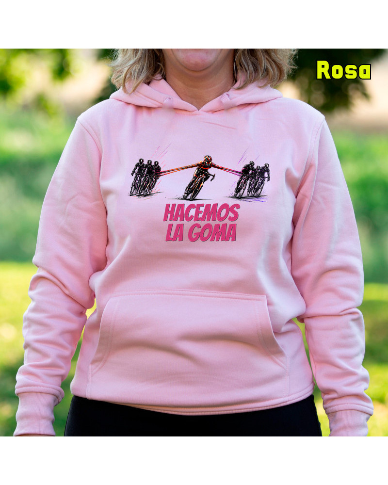 Sudadera mujer con capucha - Hacemos la Goma 1