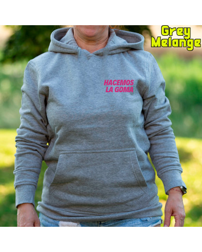 Sudadera Mujer Con Capucha - Hacemos la Goma Logo