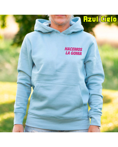 Sudadera Mujer Con Capucha - Hacemos la Goma Logo