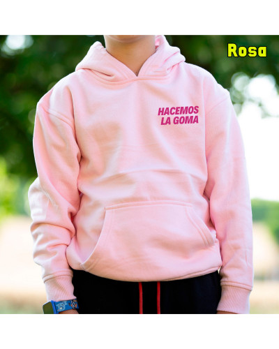 Sudadera Niño Con Capucha - Hacemos la Goma Logo