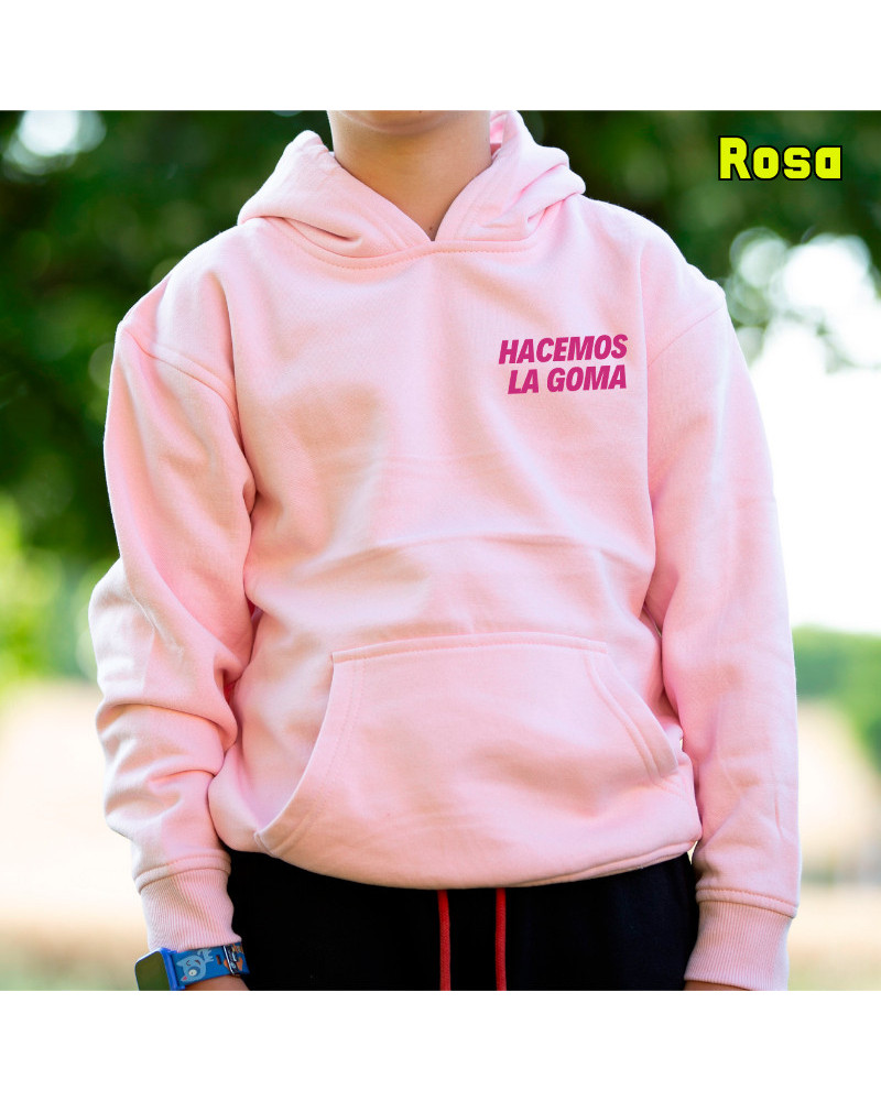 Sudadera Niño Con Capucha - Hacemos la Goma Logo