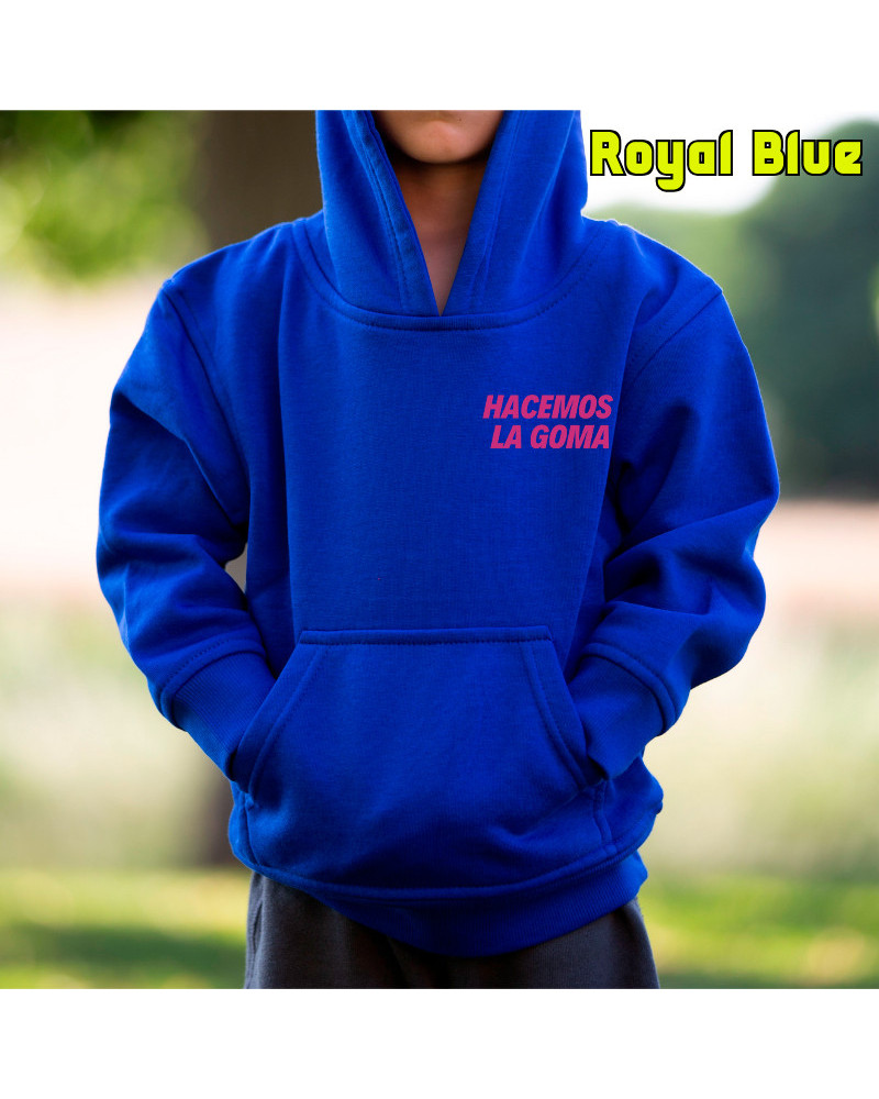 Sudadera Niño Con Capucha - Hacemos la Goma Logo