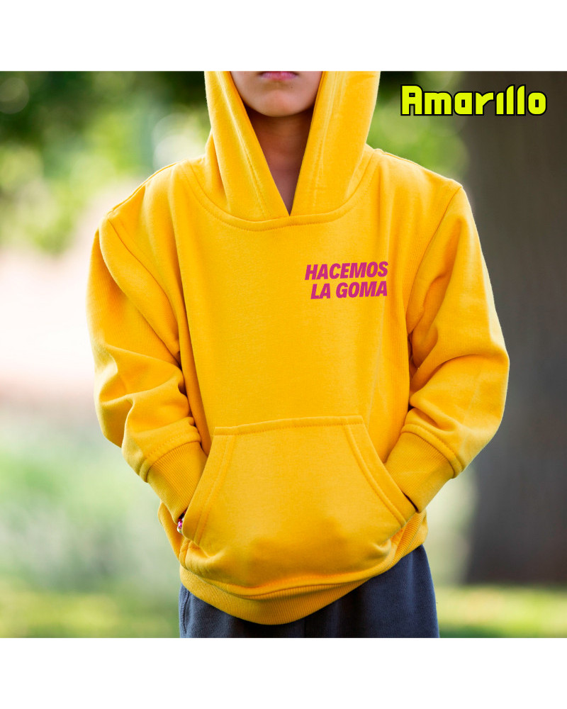 Sudadera Niño Con Capucha - Hacemos la Goma Logo