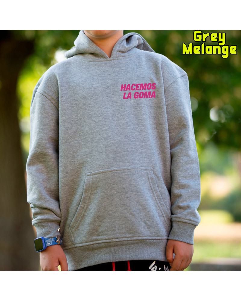 Sudadera Niño Con Capucha - Hacemos la Goma Logo