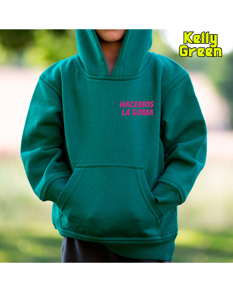 Sudadera Niño Con Capucha - Hacemos la Goma Logo