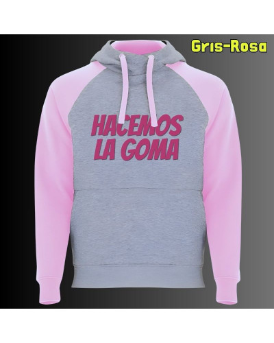 Sudadera Bicolor Unisex - Hacemos la Goma Logo