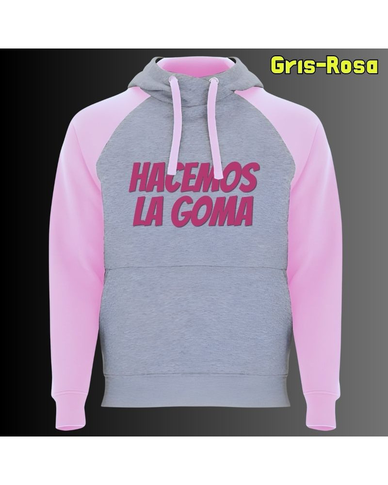 Sudadera Bicolor Unisex - Hacemos la Goma Logo