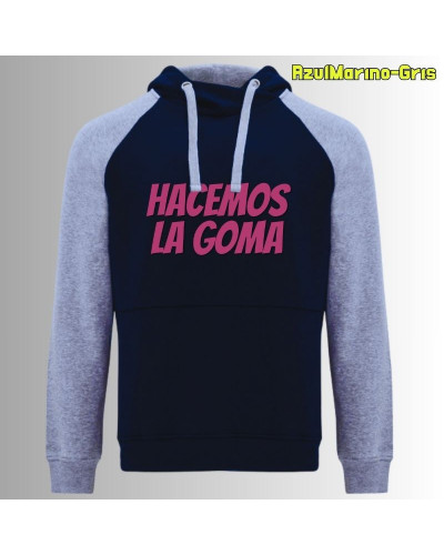 Sudadera Bicolor Unisex - Hacemos la Goma Logo