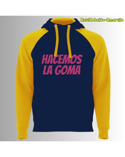 Sudadera Bicolor Unisex - Hacemos la Goma Logo