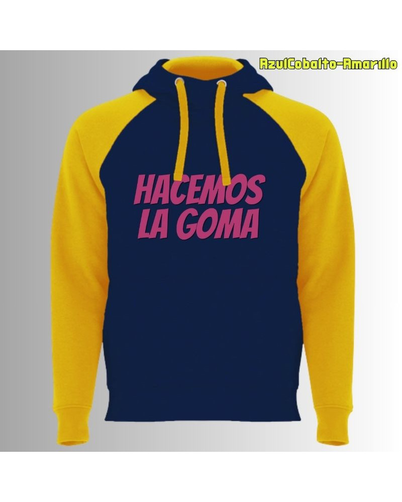 Sudadera Bicolor Unisex - Hacemos la Goma Logo