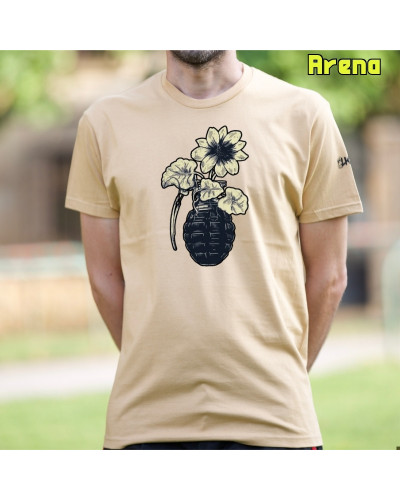 Camiseta Hombre Manga Corta - Flowers No War