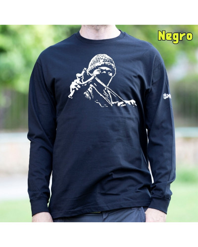 Antifa - Camiseta Hombre Manga Larga