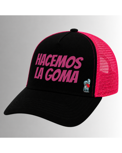 Gorra - Hacemos la Goma Logo - Negro/Fuchsia