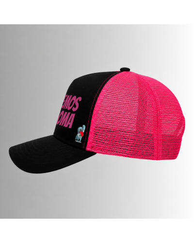 Gorra - Hacemos la Goma Logo - Negro/Fuchsia