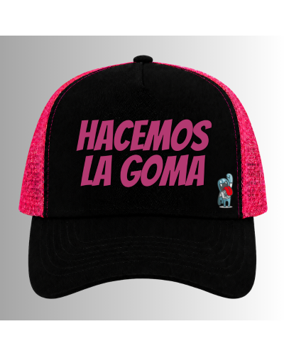 Gorra - Hacemos la Goma Logo - Negro/Fuchsia