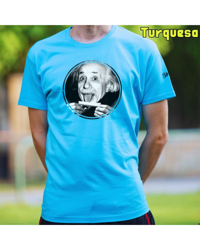 Camiseta Hombre Manga Corta - Einstein Porreta