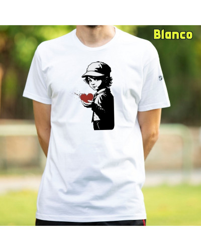 Camiseta Hombre Manga Corta - Corazón En Mano