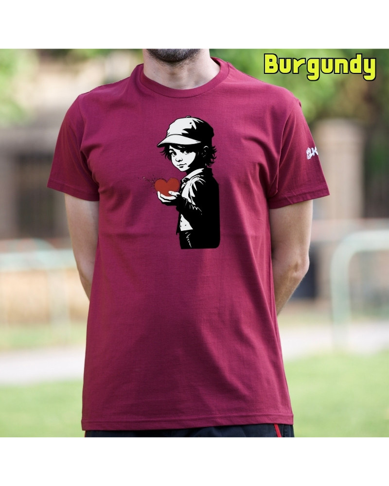 Camiseta Hombre Manga Corta - Corazón En Mano