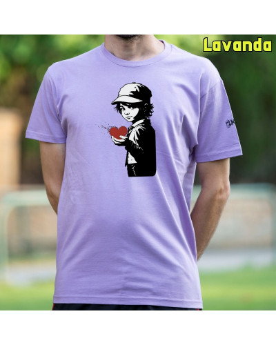 Camiseta Hombre Manga Corta - Corazón En Mano
