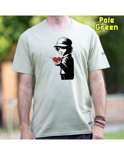 Camiseta Hombre Manga Corta - Corazón En Mano