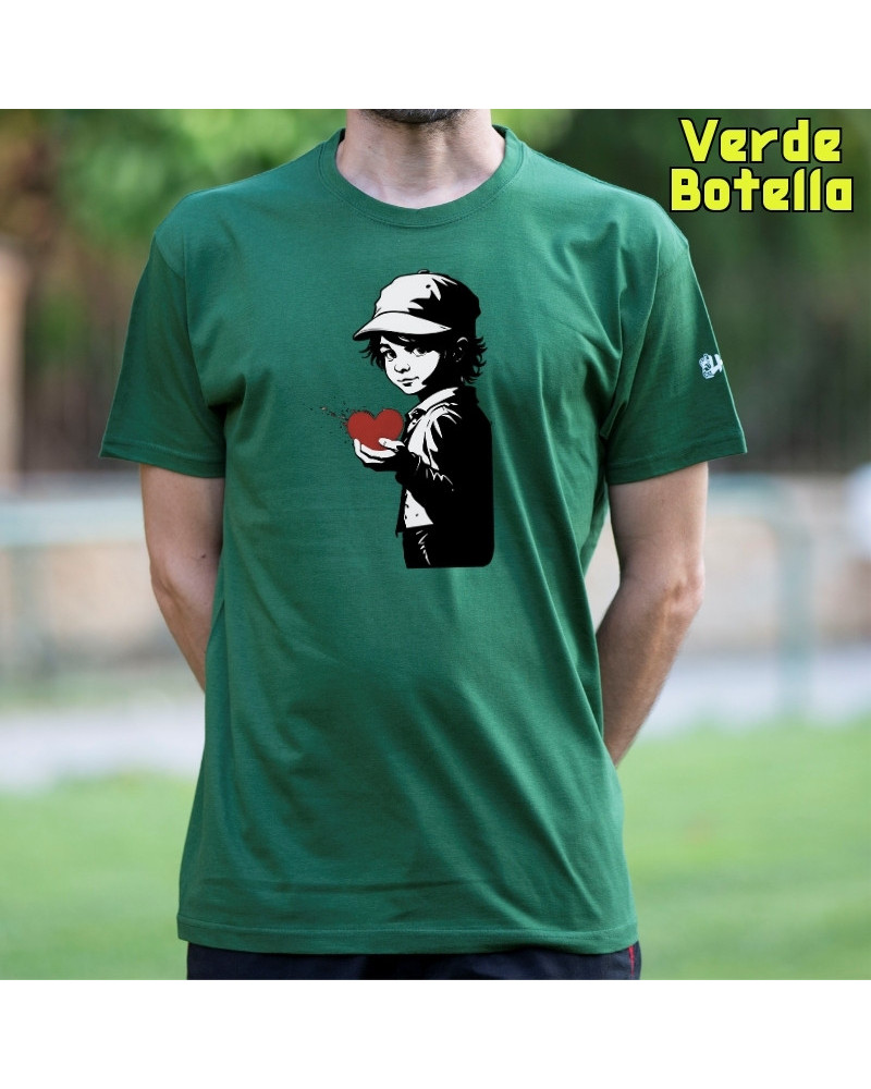 Camiseta Hombre Manga Corta - Corazón En Mano
