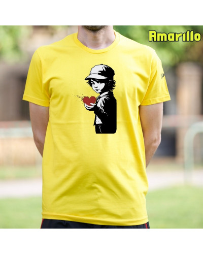 Camiseta Hombre Manga Corta - Corazón En Mano