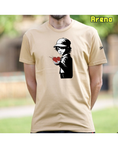 Camiseta Hombre Manga Corta - Corazón En Mano